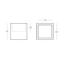 Open Cube 45 espositore modulare Slide Design dimensioni