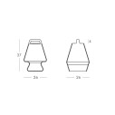 Lampada Pret-a-porter Slide Design dimensioni