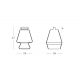 Lampada Pret-a-porter Slide Design dimensioni