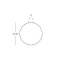 Lampada Globo Hanging 200 scheda tecnica