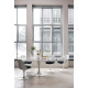 Knoll Saarinen Sedia Tulip girevole bianca con cuscino ambientazione