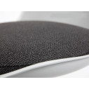 Knoll Saarinen Sedia Tulip girevole bianca con cuscino dettaglio