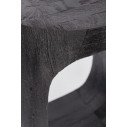 Tavolino Lopez Ø33 nero Bizzotto dettaglio