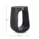 Tavolino Lopez Ø33 nero Bizzotto vista