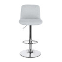 Sgabello bar Rafael cromo-grigio chiaro Bizzotto vista