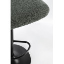 Sgabello bar Rafael nero-verde scuro Bizzotto dettaglio