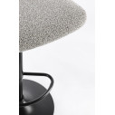 Sgabello bar Rafael nero-beige Bizzotto dettaglio