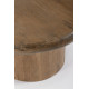 Tavolino Lopez brown Ø 75 Bizzotto dettaglio