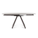 Tavolo allungabile Raita 119/178x89 rust/grig.c Bizzotto vista