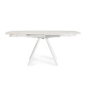 Tavolo allungabile Raita 119/178x89,4 bianco/bianco Bizzotto vista