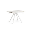 Tavolo allungabile Raita 119/178x89,4 bianco/bianco Bizzotto vista