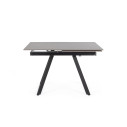 Tavolo allungabile Reeta 120/180x90 nero-grigio Bizzotto vista