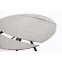 Tavolo allungabile Rauni Ø 87/135 nero-grigio chiaro Bizzotto dettaglio