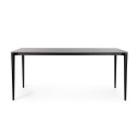 Tavolo Reija 180x90 nero-grigio Bizzotto vista