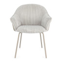 Sedia con braccioli Cassidy warm-grigio chiaro Bizzotto vista