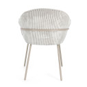 Sedia con braccioli Cassidy warm-grigio chiaro Bizzotto vista
