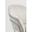 Sedia con braccioli Cassidy warm-grigio chiaro Bizzotto dettaglio