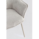Sedia con braccioli Cassidy warm-grigio chiaro Bizzotto dettaglio