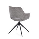 Sedia con braccioli Vivian grey Bizzotto vista