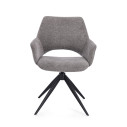 Sedia con braccioli Vivian grey Bizzotto vista
