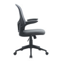 Poltrona ufficio con braccioli Kempton grigio Bizzotto vista