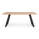 Tavolo Dukat 180x90 nero Bizzotto vista