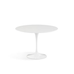 Knoll Saarinen Tavolo Tulip Ø 107 Laminato Bianco