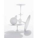 Knoll Saarinen Tavolo Tulip Ø 107 Laminato Bianco ambientazione