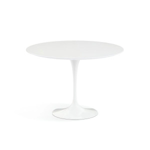 Knoll Saarinen Tavolo Tulip Ø 107 Laminato Bianco