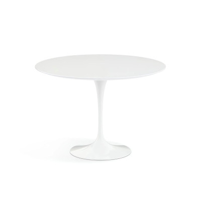 Knoll Saarinen Tavolo Tulip Ø 107 Laminato Bianco