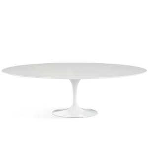 Knoll Saarinen Tavolo Tulip 244x137 Laminato Bianco