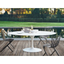 Knoll Saarinen Tavolo Tulip 244x137 Laminato Bianco ambientazione