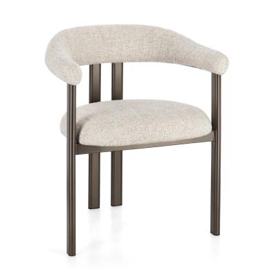 Sedia con braccioli Giuditta Bronzo-Sand