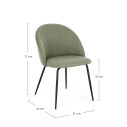 Sedia New Tanya Salvia Bizzotto dimensioni