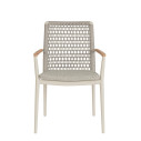 Sedia con braccioli Maddox Pelican Bizzotto vista