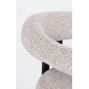 Sedia con braccioli Giuditta Nero-Grigio Bizzotto dettaglio