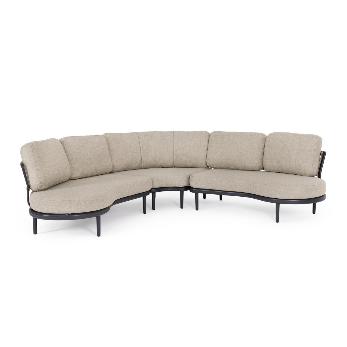 Set Salotto Angolare Helios Antracite