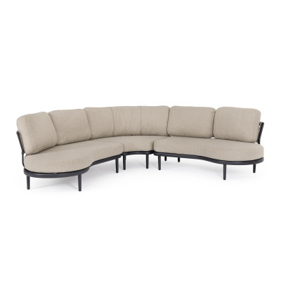 Set Salotto Angolare Helios Antracite