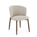 Sedia Amalia Noce-Beige Bizzotto vista