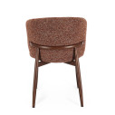Sedia Amalia Noce-Terracotta Bizzotto vista