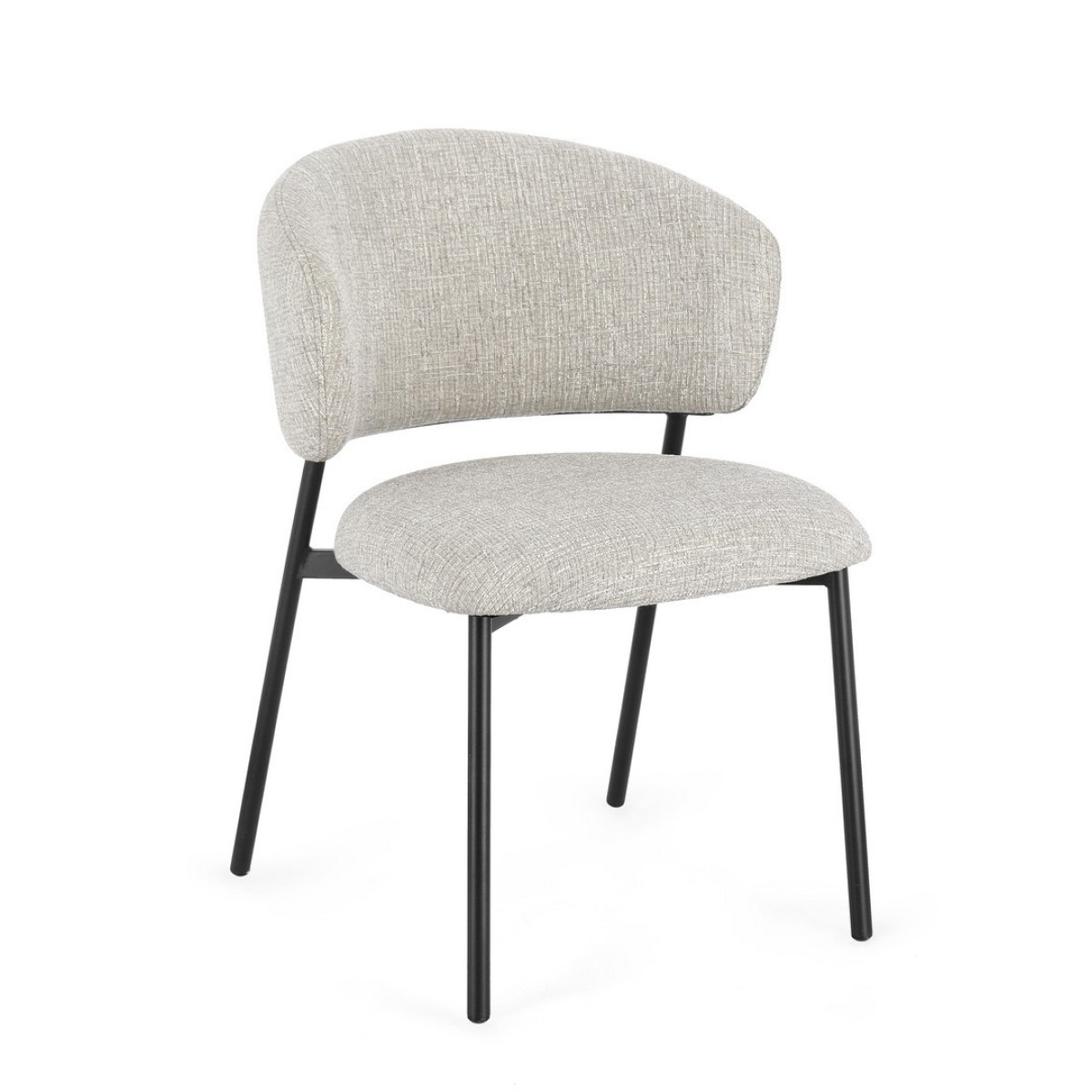 Sedia Prisca Nero-Rock