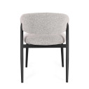 Sedia Cassandra Nero-Grigio Bizzotto vista