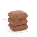 Pouf Antara Terracotta Bizzotto dimensioni