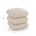 Pouf Antara Beige Bizzotto dimensioni