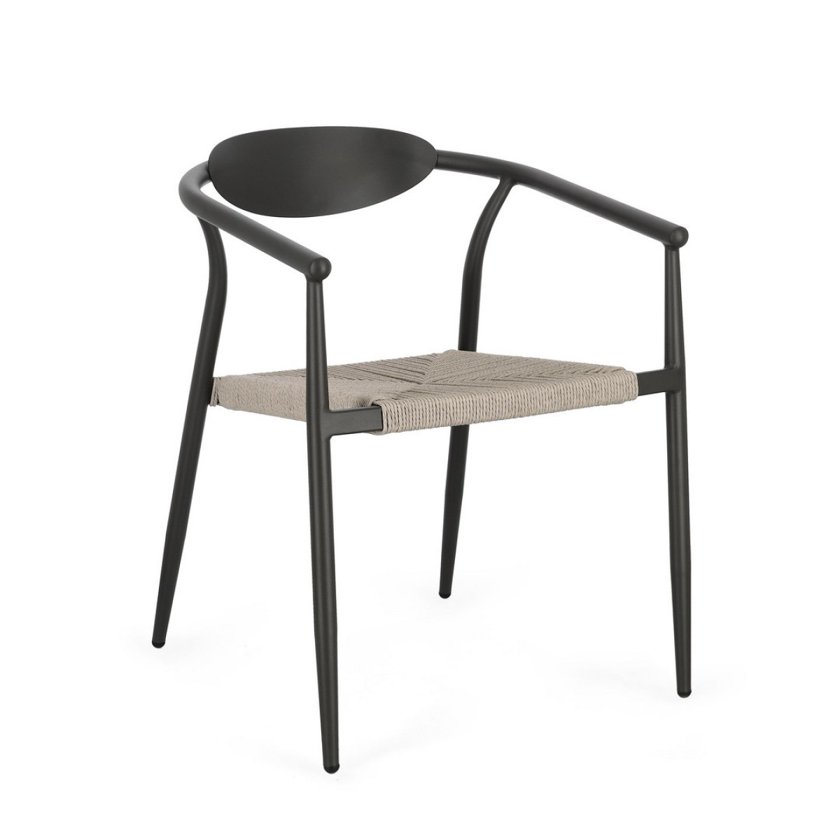 Sedia con braccioli Linares Antracite