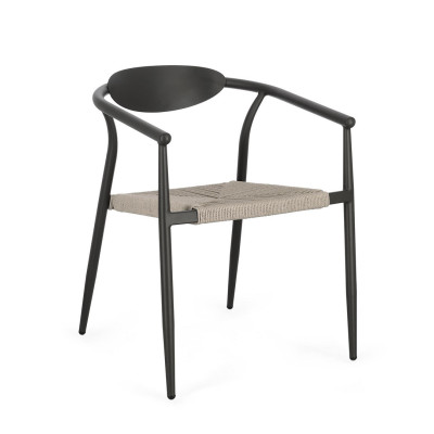 Sedia con braccioli Linares Antracite