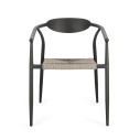 Sedia con braccioli Linares Antracite Bizzotto vista