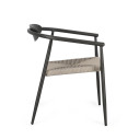 Sedia con braccioli Linares Antracite Bizzotto vista