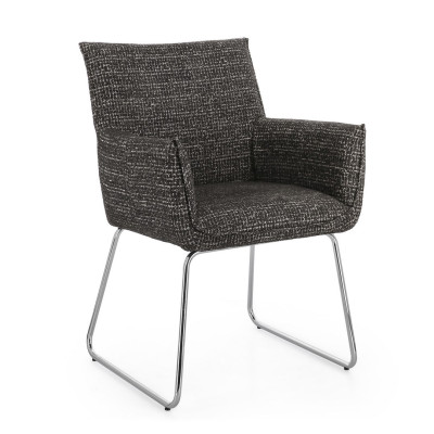 Sedia con braccioli Evelyn Carbone