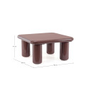 Tavolino Otilia Brick Bizzotto dimensioni